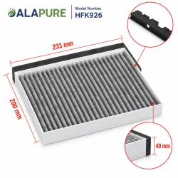 Alapure CleanAir Koolstoffilter geschikt voor Bosch 11049701 / DHZ5326