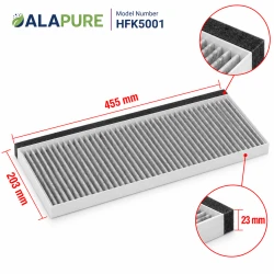 Alapure CleanAir Koolstoffilter geschikt voor Bosch 17006590 / DWZ1IT1B4