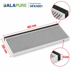 Alapure HFK4001 CleanAir Koolstoffilter geschikt voor 20004001 / 11025806