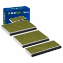 Alapure CleanAir Plus Koolstoffilter geschikt voor Siemens LZ11BKB16 / 17008127 (3st.)