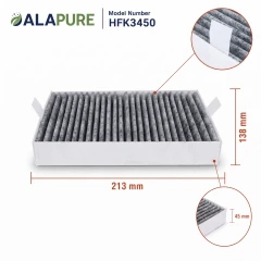Alapure HFK3450 Geschikt voor Miele Koolstoffilter DKF31-P