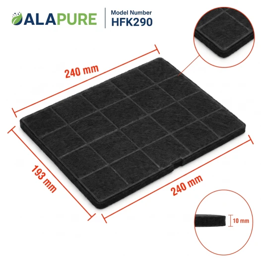 Alapure Koolstoffilter geschikt voor Electrolux 9029798767 / ECFB01