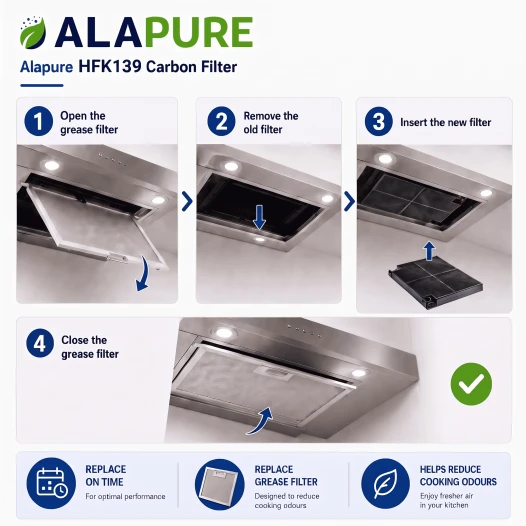 Alapure Koolstoffilter geschikt voor Franke MCFE16 / EFF55 / 9029800621