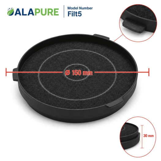 Alapure Koolstoffilter geschikt voor B&Q CARBFILT5 / ART00809