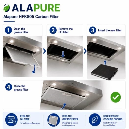 Alapure Koolstoffilter geschikt voor Siemens 11008080 / 11025805 / LZ45510