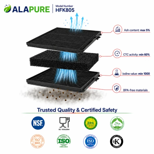 Alapure Koolstoffilter geschikt voor Siemens 11008080 / 11025805 / LZ45510