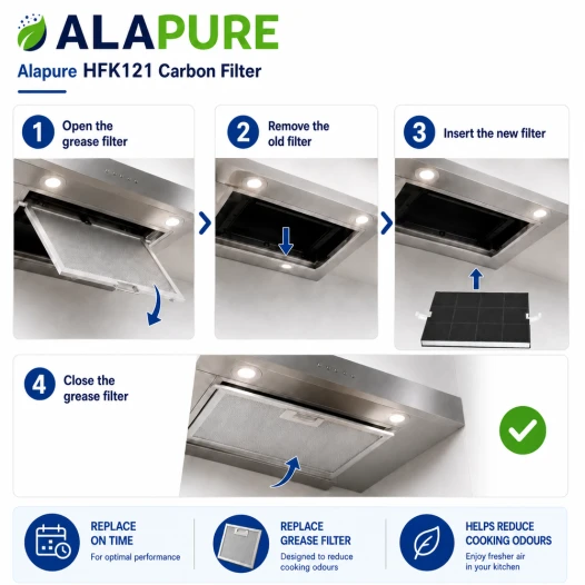 Alapure Koolstoffilter geschikt voor Constructa 00351210 / 351210 / CD96965001