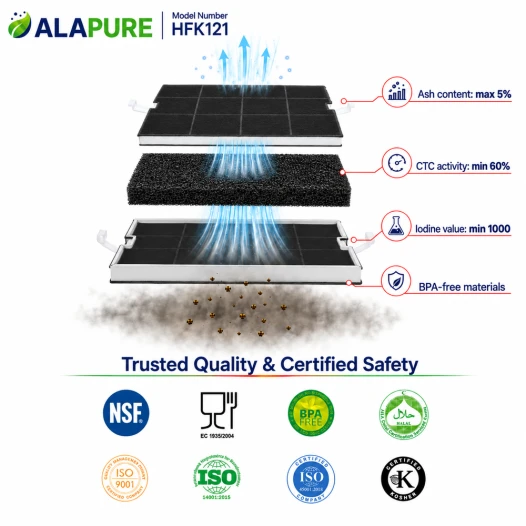 Alapure Koolstoffilter geschikt voor Constructa 00351210 / 351210 / CD96965001