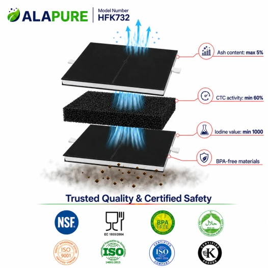 Alapure Koolstoffilter geschikt voor Neff 00360732 / 360732 / Z5116X0