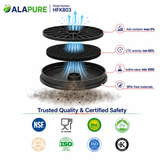 Alapure HFK803 Koolstoffilter geschikt voor 00796390 / 796390 / 10022742 / DHZ5276