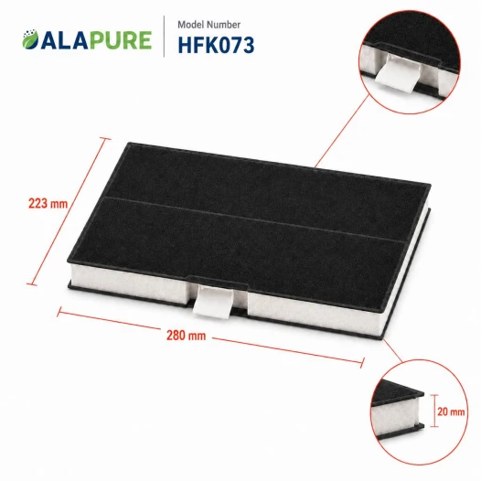 Alapure Koolstoffilter geschikt voor Bosch 00744073 / 744073 / DHZ5285