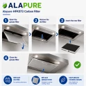 Alapure HFK073 Koolstoffilter geschikt voor 00744073 / 744073 / DHZ5285 / 669648 / Z5133X1
