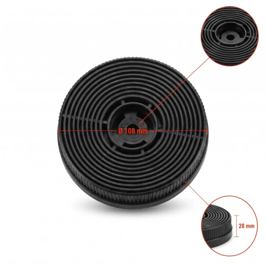 Respekta Koolstoffilter MIZ0060N (2 St.)
