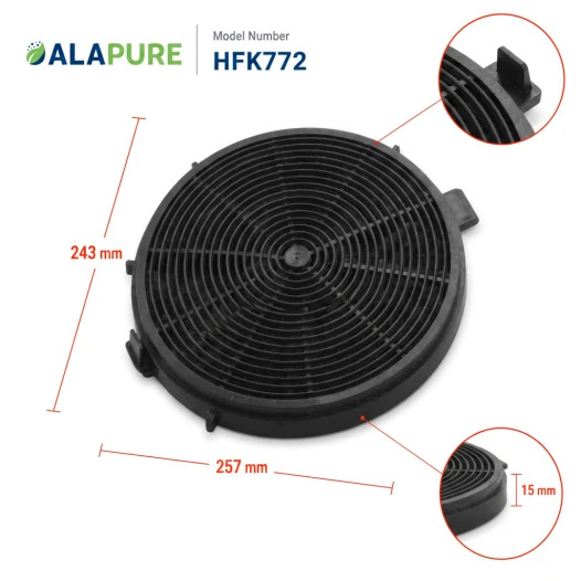 Alapure Koolstoffilter geschikt voor Baumatic 35602312 (2St.)