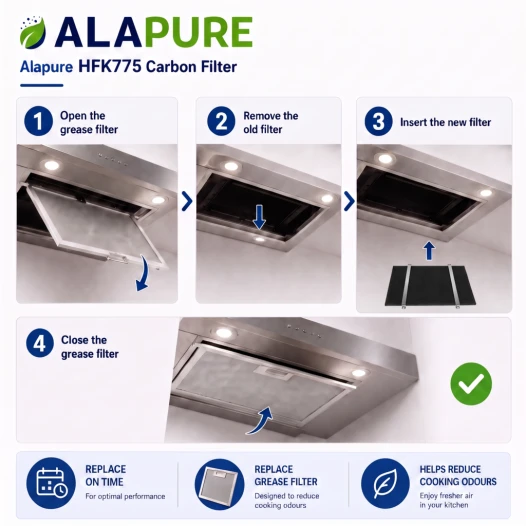 Alapure Koolstoffilter geschikt voor Fagor 74X5766 / AK505AE1 (2St.)