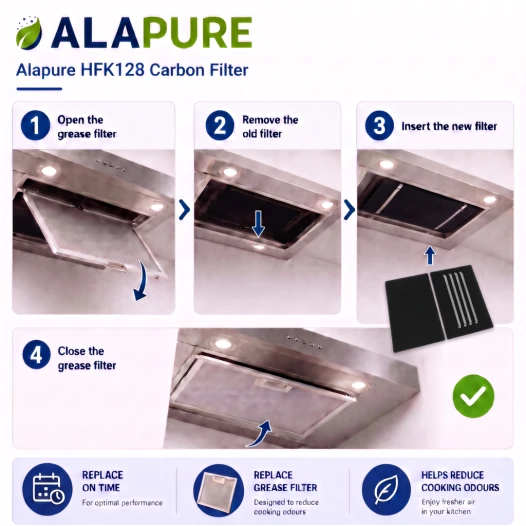 Alapure Koolstoffilter geschikt voor Brandt 72X3800 (2St.)