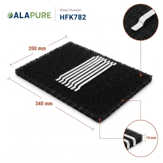 Alapure Koolstoffilter geschikt voor Fagor 74X7954 (3St.)