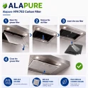 Alapure Koolstoffilter geschikt voor Fagor 79X8361 / AK204AE1 (3st.)