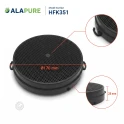 Alapure Koolstoffilter geschikt voor Airlux CR2000 (2-pack)
