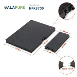 Alapure CleanAir Plus Koolstoffilter geschikt voor Neff 11018700 / Z51AIA0X0