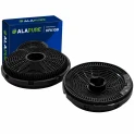 Alapure Koolstoffilter geschikt voor Beko KF9197060046 / 9197060046 (2St.)