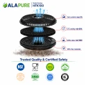 Alapure Koolstoffilter geschikt voor Beko KF9197060046 / 9197060046 (2St.)