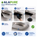 Alapure Koolstoffilter geschikt voor Beko KF9197060046 / 9197060046 (2St.)