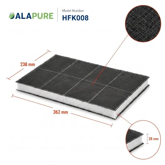 Alapure Koolstoffilter geschikt voor Constructa 00460008 / 460008